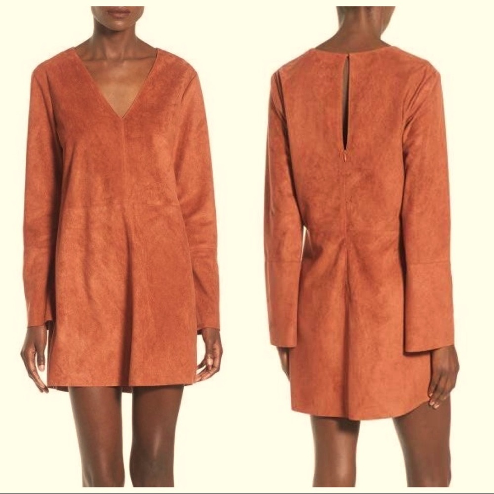 ASTR Orange Rust Shift Casual Dress Size M